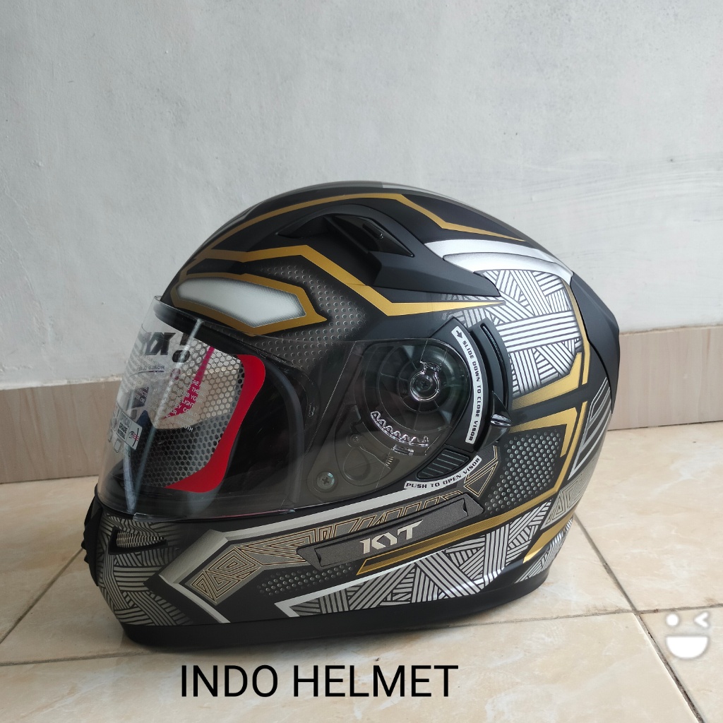 Jual HELM KYT K2 RIDER PHANTER GOLD ONGKIR 2KG GRATIS BUBLE WRAP