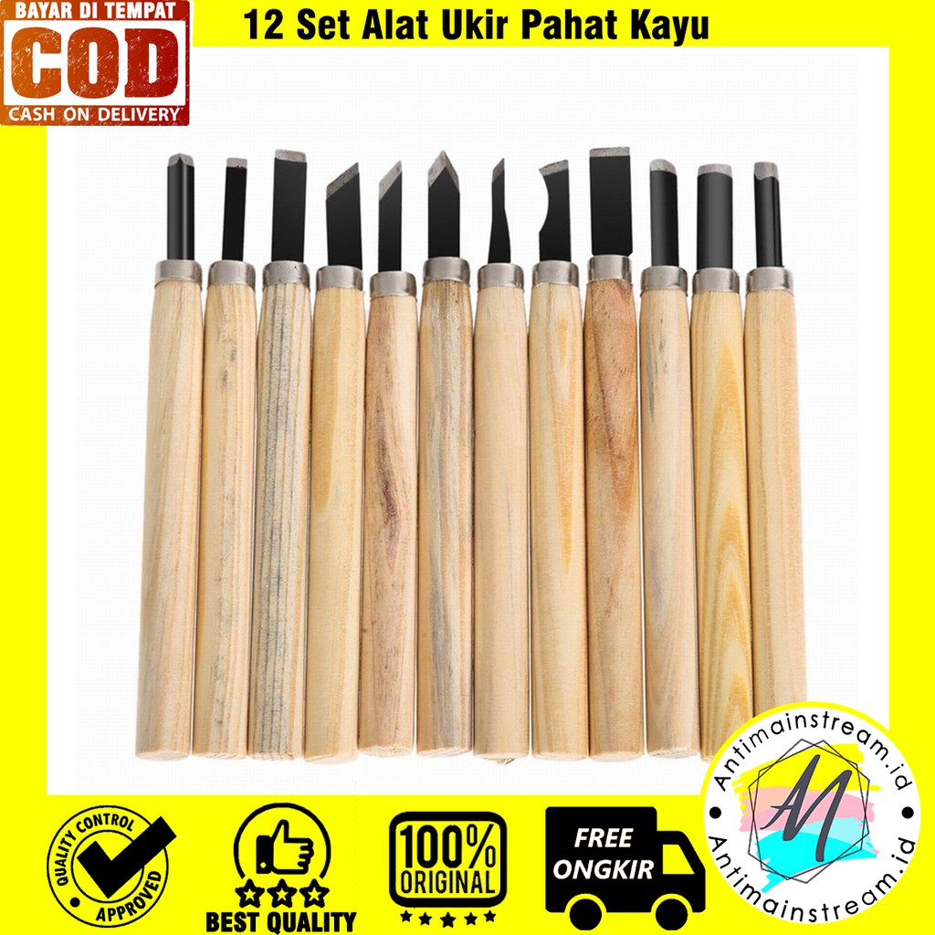 Jual Termurah 12 Pcs Pisau Ukir Pahat Kayu 12 In 1 Alat Pahat Kayu Alat Ukir Kayu Harga 