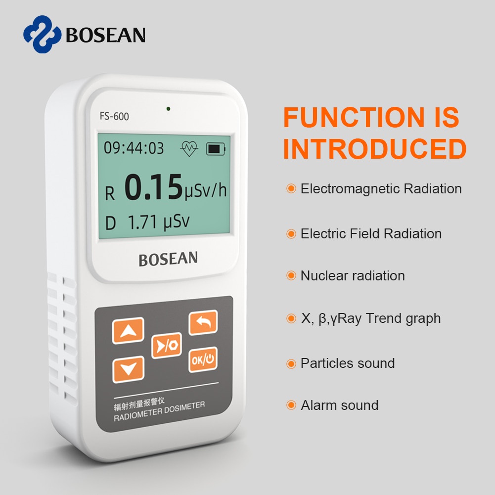 Jual Preorder Bosean Nuclear Radiation Detector Geiger Counter X Ray Beta Gamma Detector 3722