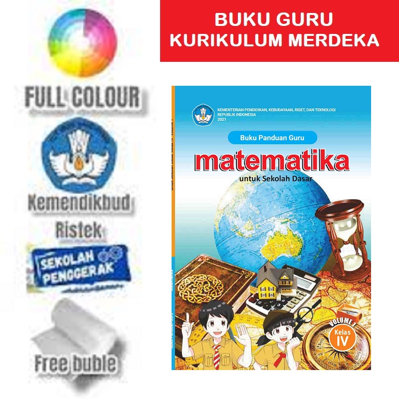 Jual Buku Panduan Guru Matematika Kelas 4 Volume 1 Kurikulum Merdeka Sekolah Penggerak 3635