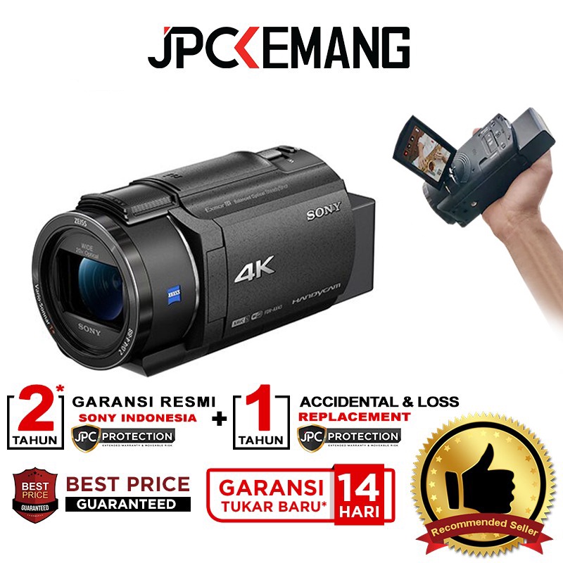 Jual Sony FDR AX43A 4K Handycam Camcorder Sony AX43 A FDRAX43A Garansi Resmi Shopee Indonesia