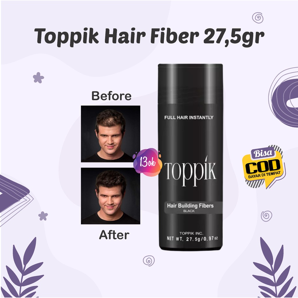 Jual Toppik Hair Fiber Kirim Via Gojek Grab Gosend Instant Sameday Original Usa Black Penebal 9198