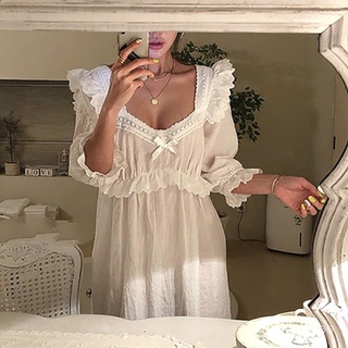 Backless Sexy Nightgowns Women Cross Side Open Sling Strap Nightdress  Eyelash Lace Lace Nightwear Home Night Dress Lingerie