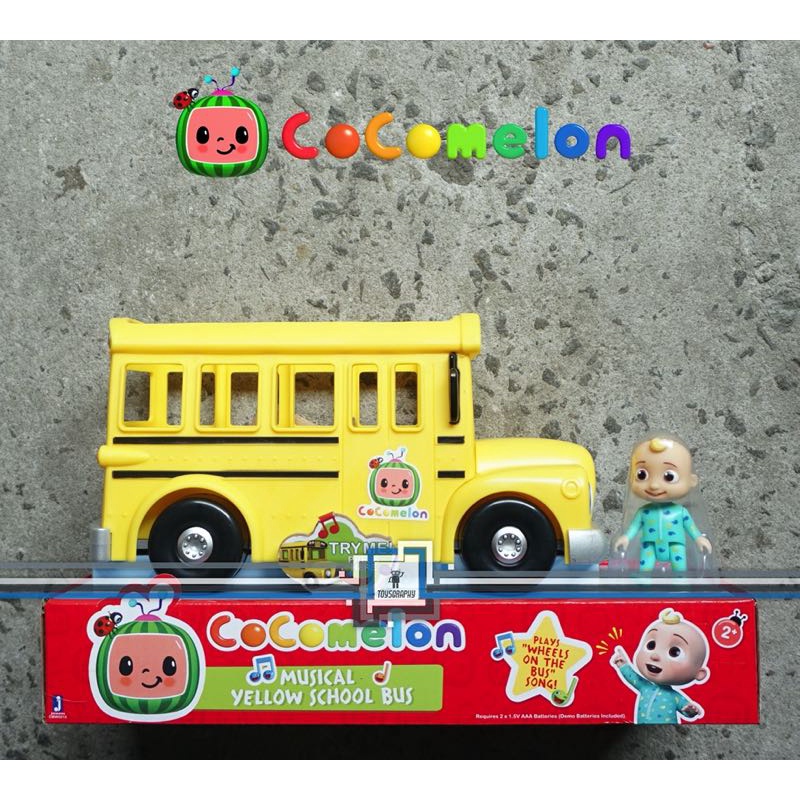 Jual Musical Yellow SCHOOL BUS with Sound Figure ORIGINAL