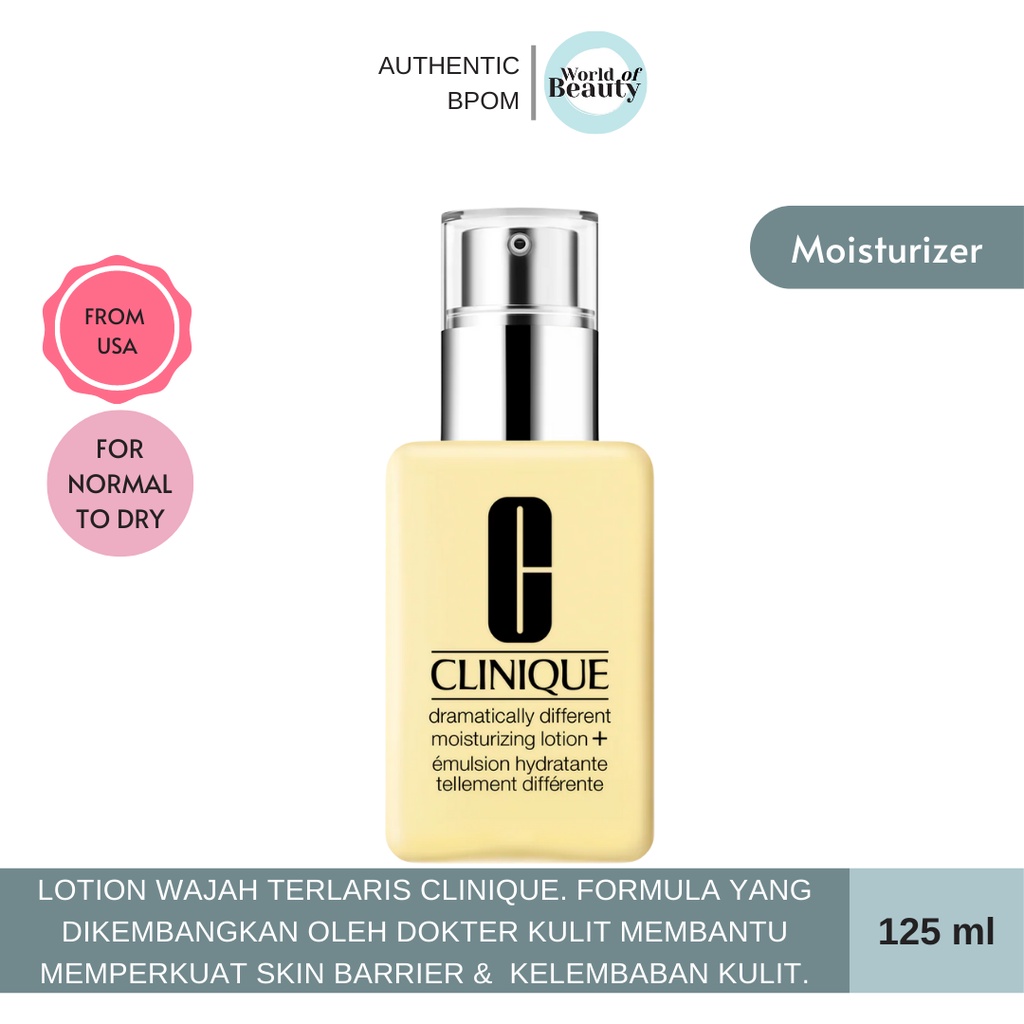 Jual Clinique Dramatically Different Moisturizing Lotion + With Pump ...