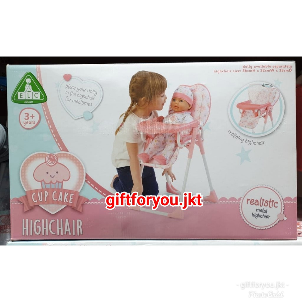 Jual ELC Cupcake Highchair Mainan Kursi Boneka Doll Toy Anak Perempuan