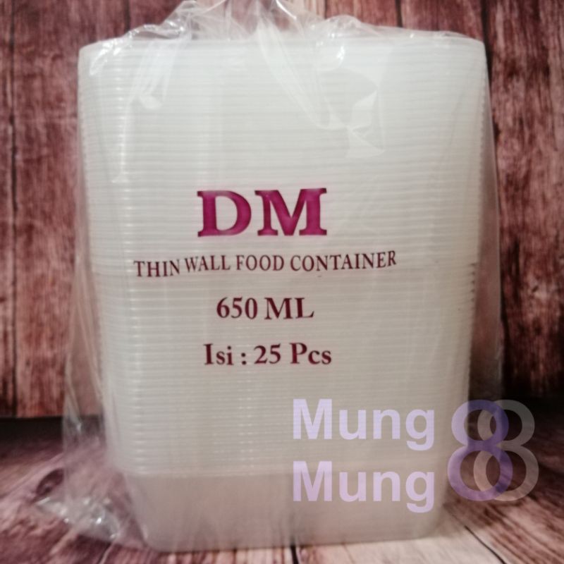 Jual Thinwall DM 650 REC /Food Container DM 650 REC / Kotak Makan DM ...