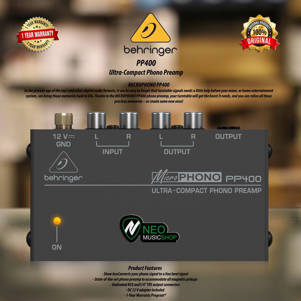 Jual Behringer PP400 Phono Preamp Shopee Indonesia