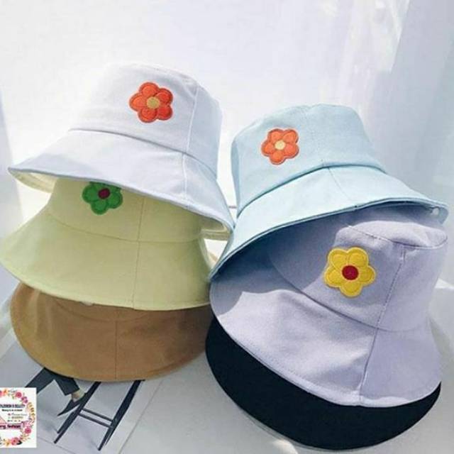 Bucket Hat, Breathable Bucket Hat For Women Knitted Flower
