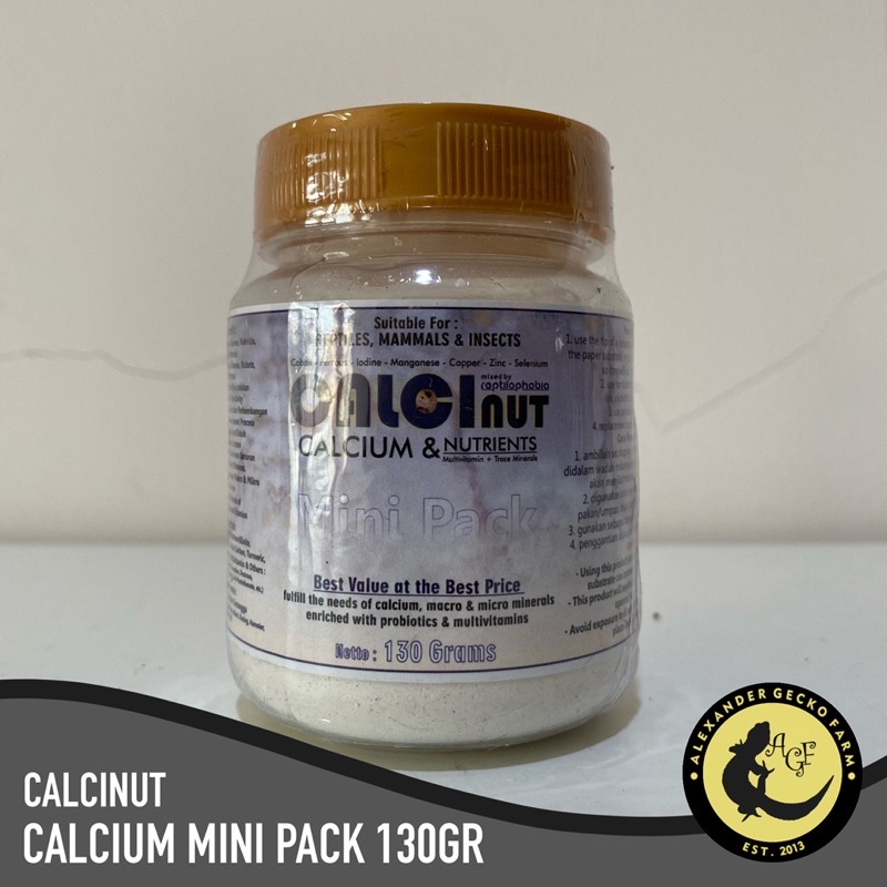 Jual Calcinut Calcium / Kalsium Mini Pack Untuk Reptil / Leopard Gecko ...