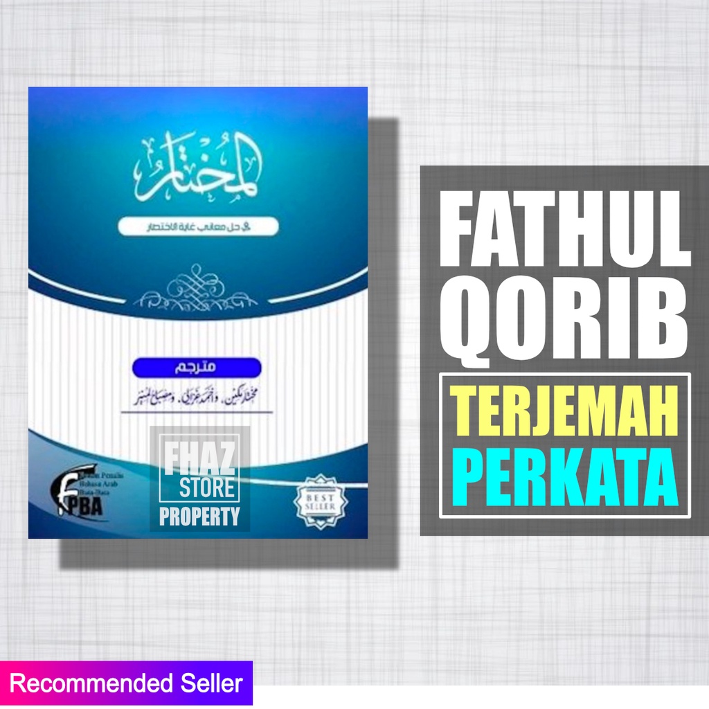 Jual Kitab Fathul Qorib Terjemah Perkata Bahasa Indonesia | Penjelasan ...