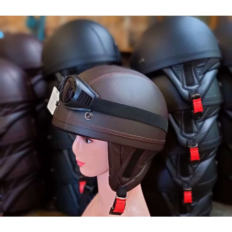 Jual Helm Chip full kulit cocok untuk motor vespa Shopee Indonesia