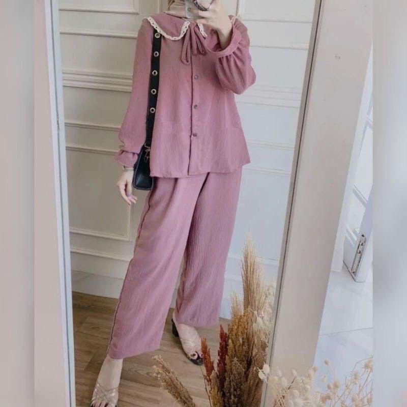 Jual vika set renda CRINCLE AIRFLOW | Shopee Indonesia