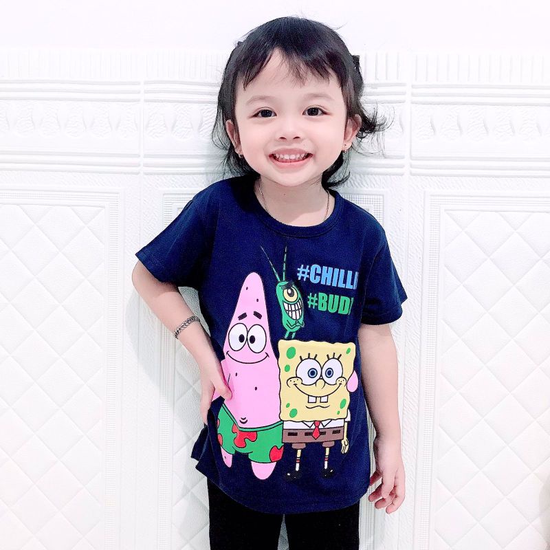 Jual Baju anak SPONGEBOB / PATRICK unisex usia 1-10 tahun | Shopee ...