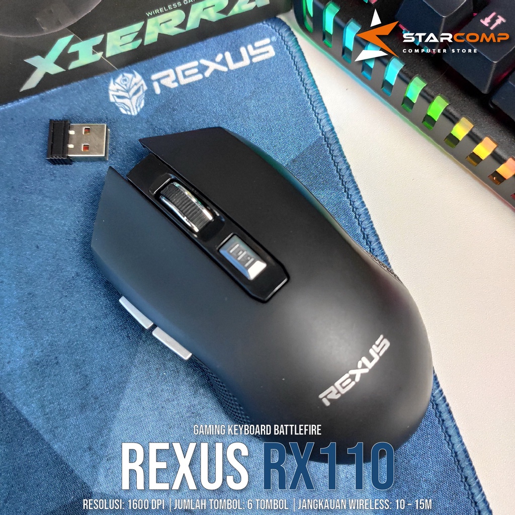 Jual Mouse Wireless Rexus RX110 | Shopee Indonesia
