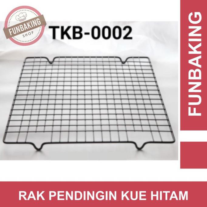 Jual PERALATAN BAKING FUNBAKING - CAKE COOLING RACK HITAM RAK PENDINGIN ...