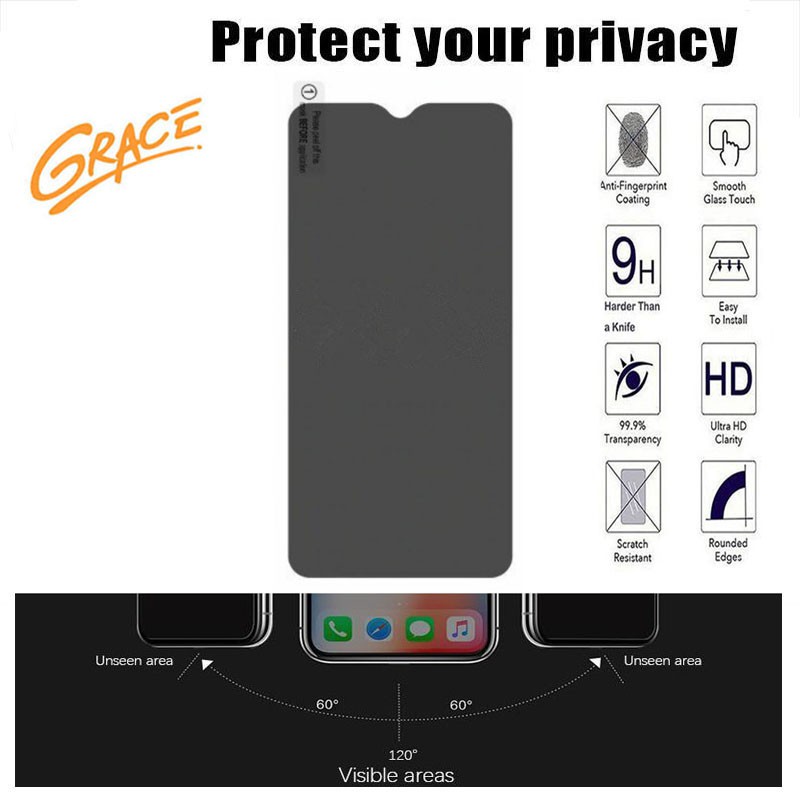 thumbnail image 2 of Caseswill® Privacy Anti-Spy Tempered Glass Screen Protector For Motorola Moto Edge (2022) 2 of 6