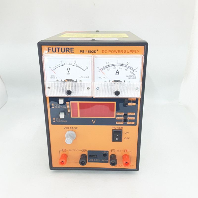 Jual POWER SUPPLY HP PS1502D PLUS DIGITAL 15V 2A DC ORANGE ORIGINAL