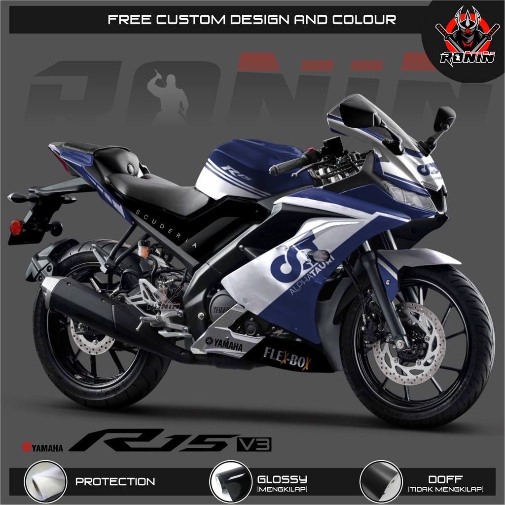 Jual Sticker Decal FULL BODY R15 V.3 Motif Alphatauri Livery | Shopee ...