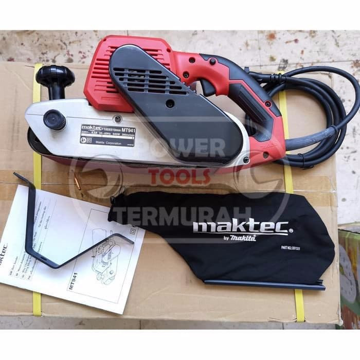 Jual MT 941 Belt Sander MAKTEC Mesin Amplas Duduk Berjalan MT941 Garansi Shopee Indonesia