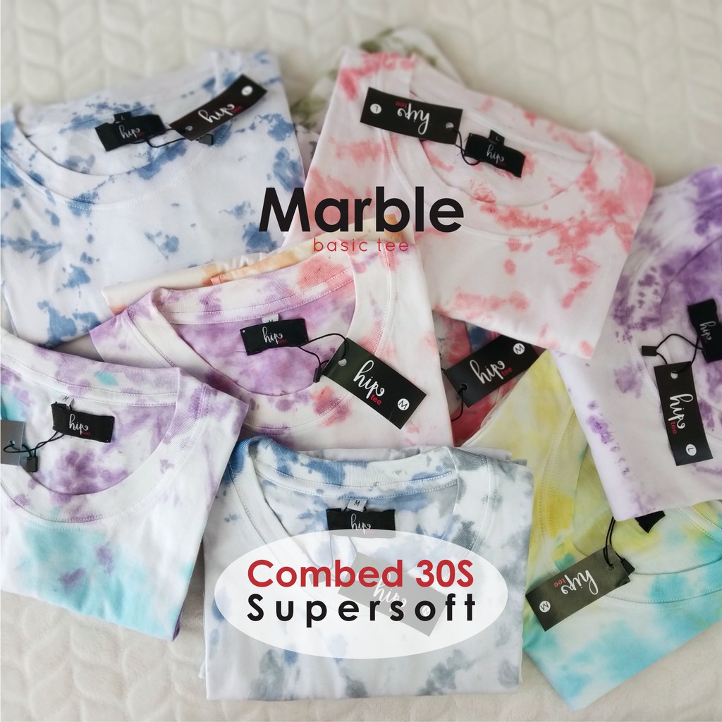 Jual Kaos Tie Dye Marble Combed 30s Shopee Indonesia