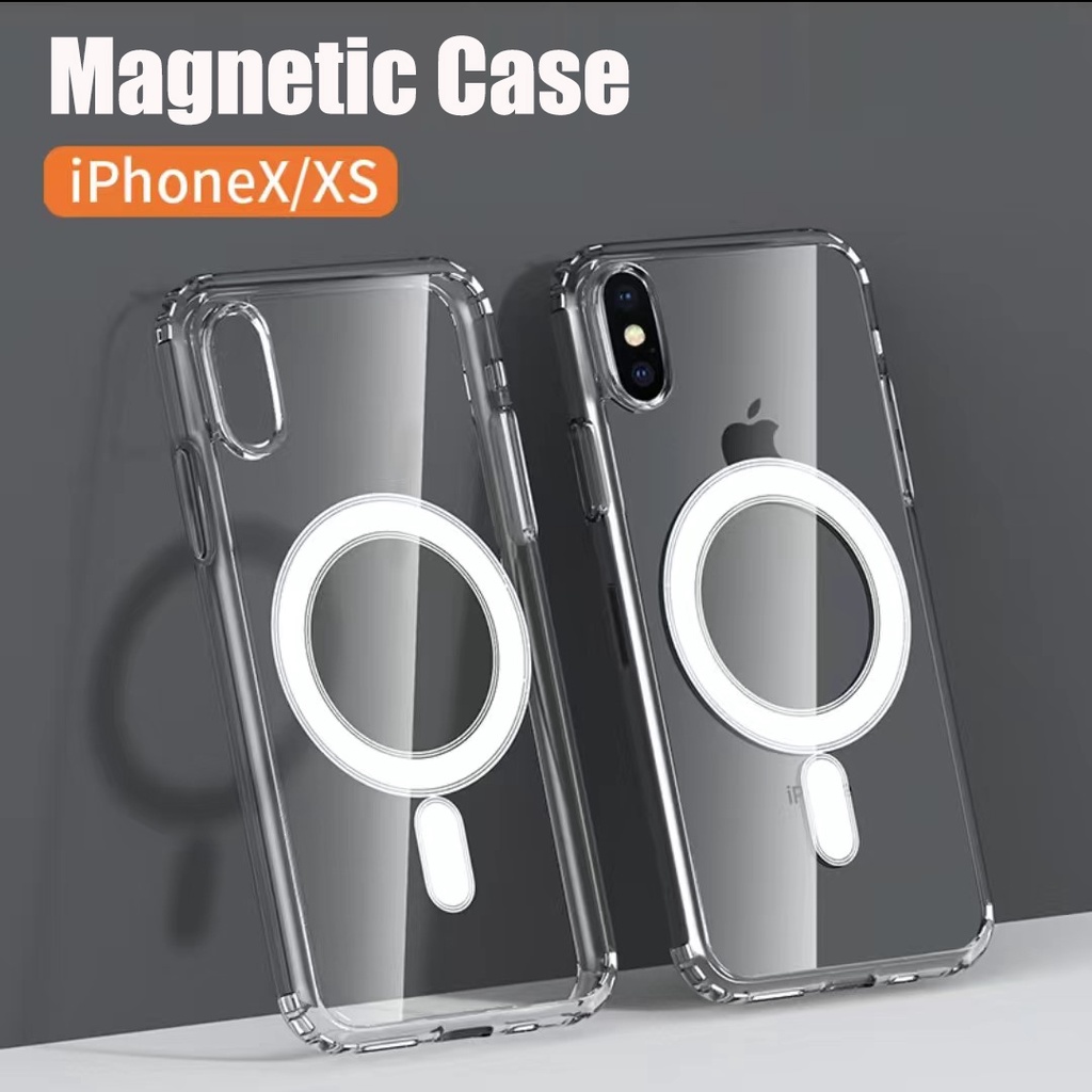 Magsafe Case Wireless Charging Magnetic Case Untuk Iphone X XR XS MAX 11 12  13 Mini pro Max
