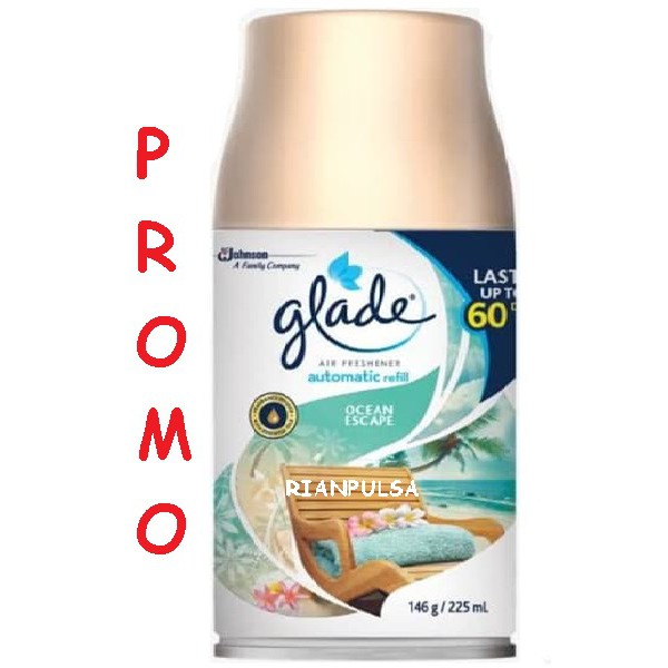 Jual GLADE Spray Matic Pengharum Ruangan isi ulang refill Gled Outwood