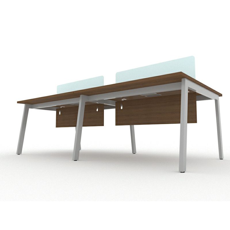 Jual Meja Kantor/Meja Kerja 4 Orang UNO 240x120x75 cm UOD8022 Molek