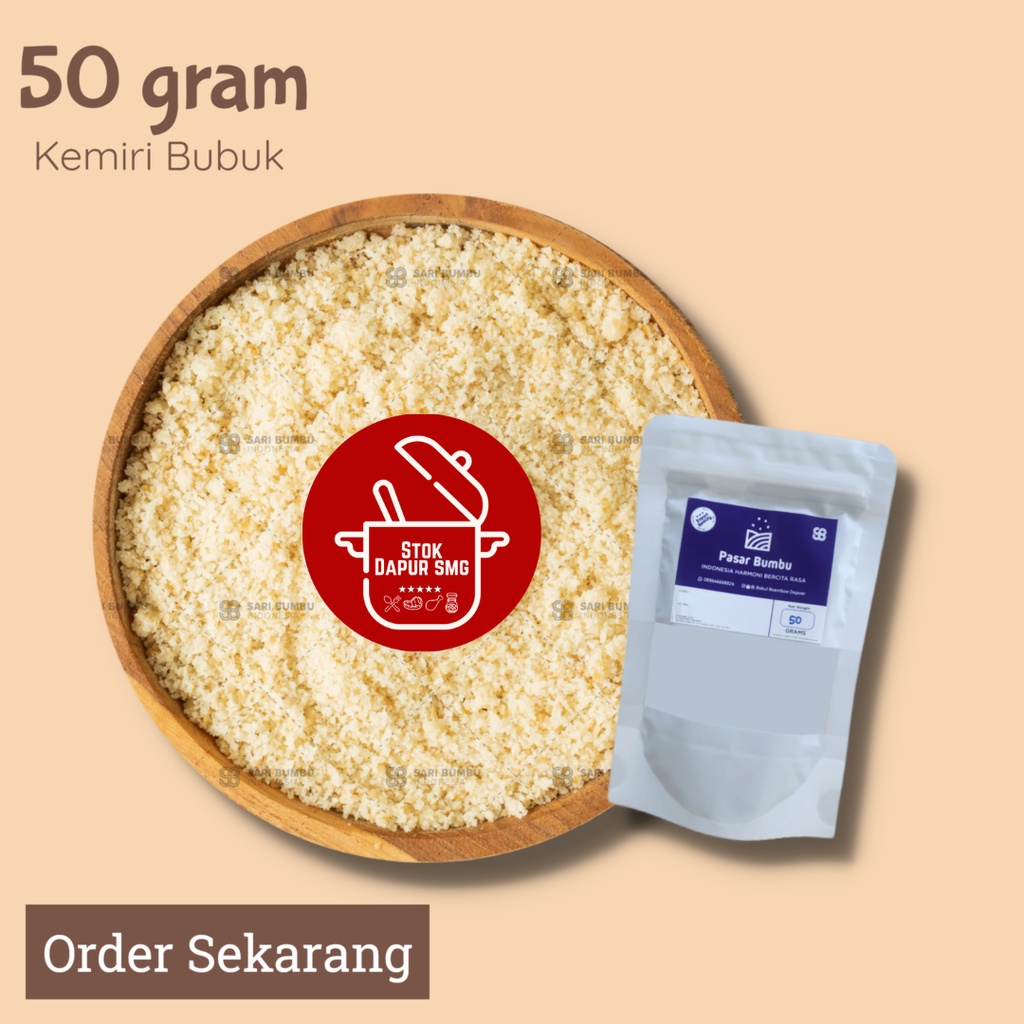 Jual Pasar Bumbu Kemiri Bubuk Halus / Candlenut Powder Pouch Refill ...