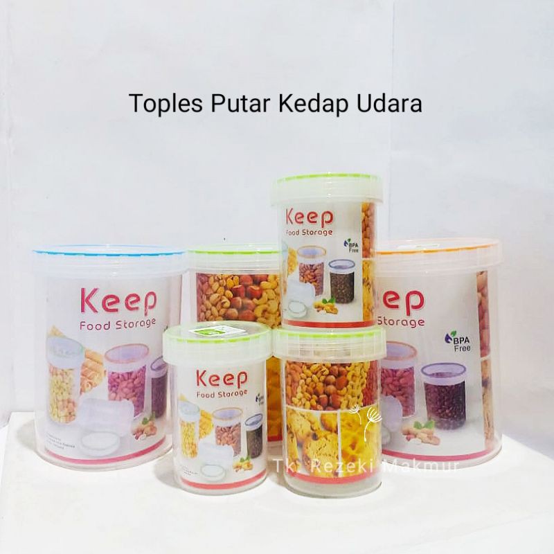 Jual Toples Plastik Shinpo / Toples Kue, Toples Kerupuk / Makanan Putar ...