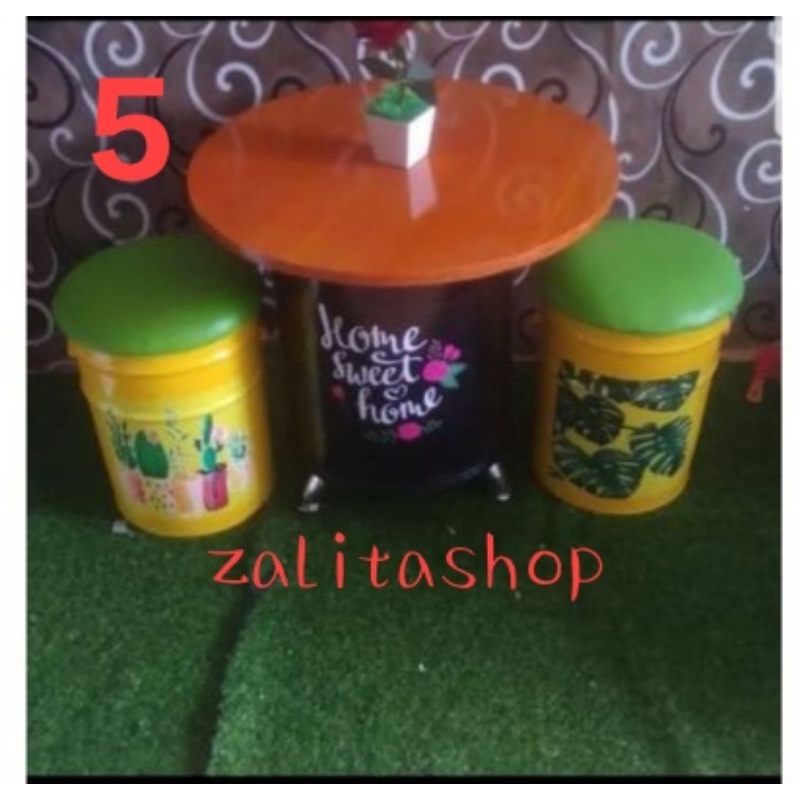 Jual Set Kursi Unik Set Kursi Teras Kursi Unik Kursi Tong Kursi Drum