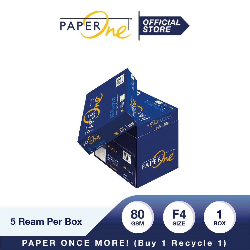 PaperOne Kertas F4 80gr All Purpose 1 Box (2500 lembar) Kertas HVS F4 Kertas Fotocopy (4)