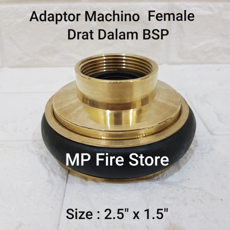 Jual ADAPTOR PEMADAM MACHINO FEMALE 2.5 In X 1.5 In DRAT DALAM BSP ...