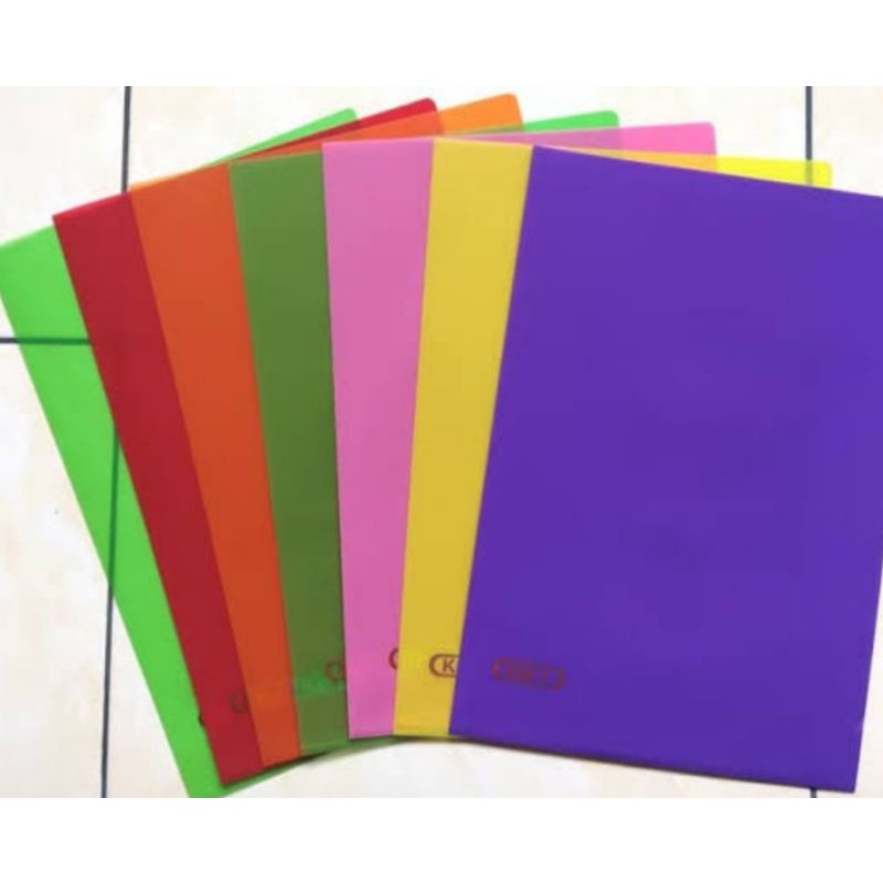Jual Map L /STOPMAP F4 PLASTIK WARNA SOLID TEBAL MERK KIKY (12 PCS ...
