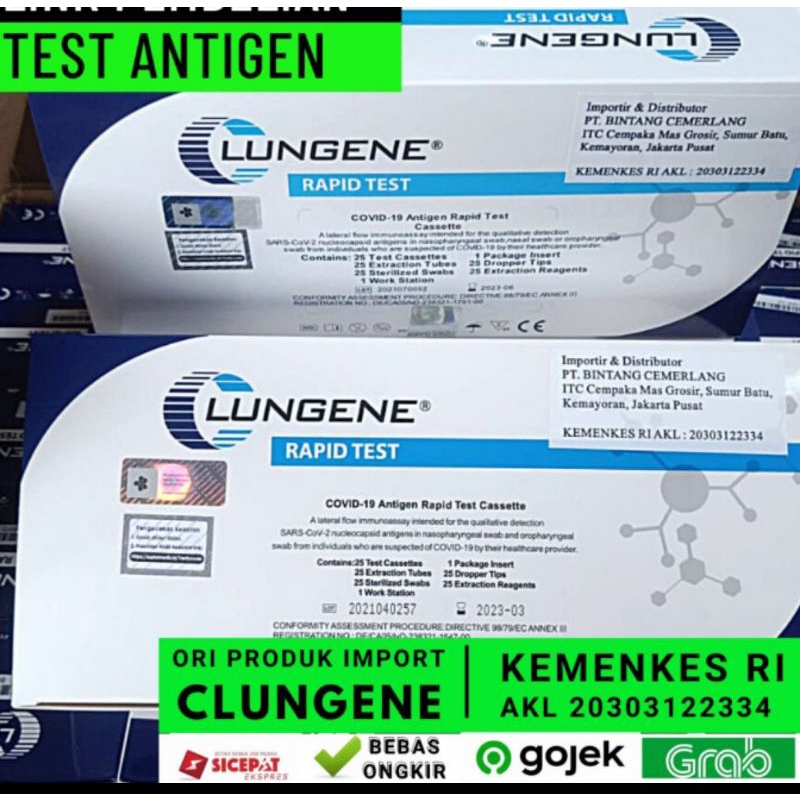 Jual Alat Test Antigen Biru Putih Kemenkes Swab 1 Box Isi 25 Pcs ...