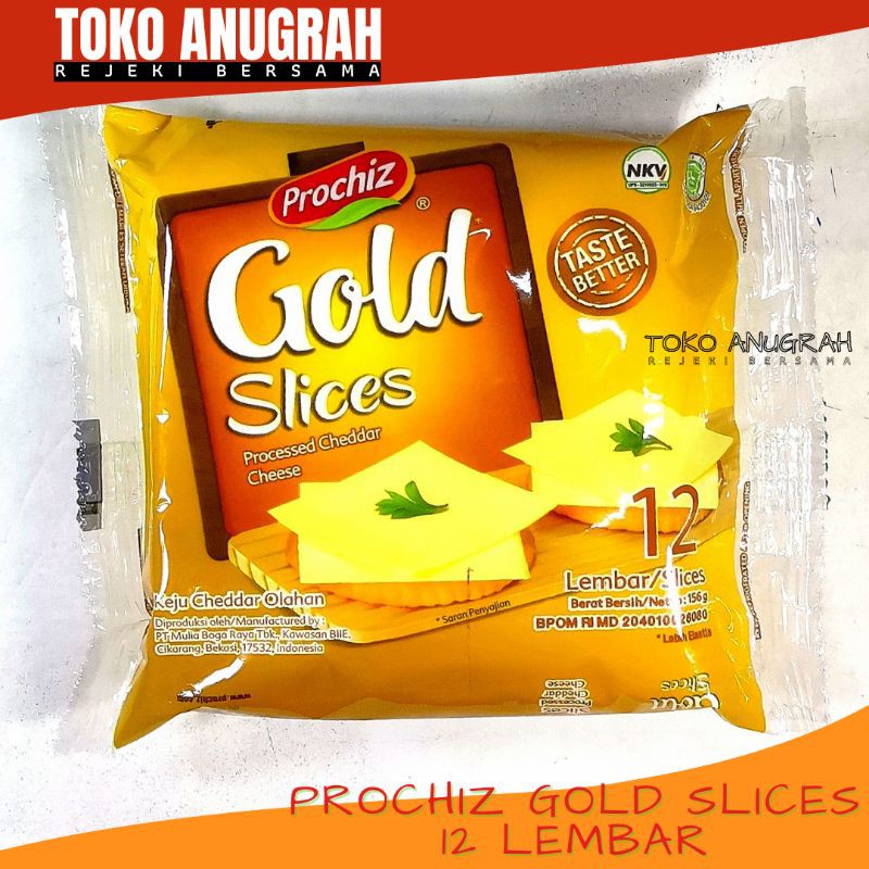 Jual Prochiz Keju Slices Gold 12 Lembar | Shopee Indonesia