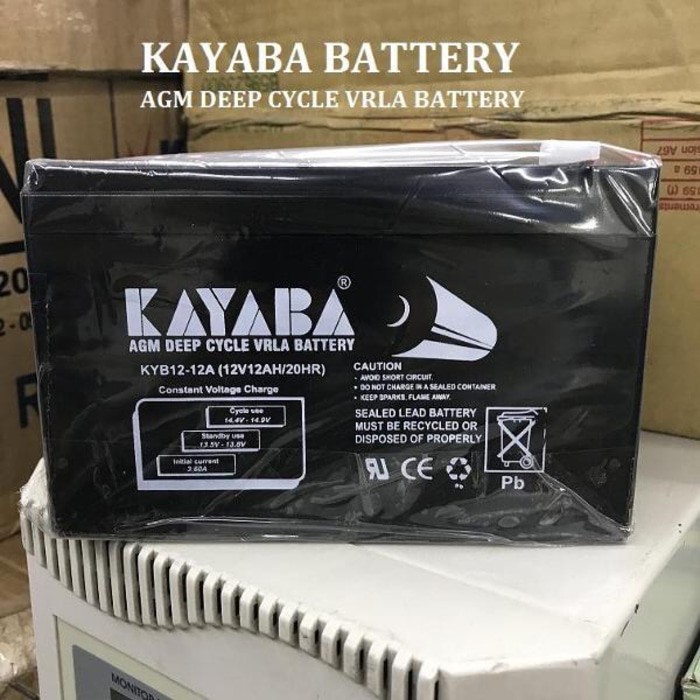Jual Battery Kayaba 12V 12Ah Agm deep cycle battery | Shopee Indonesia