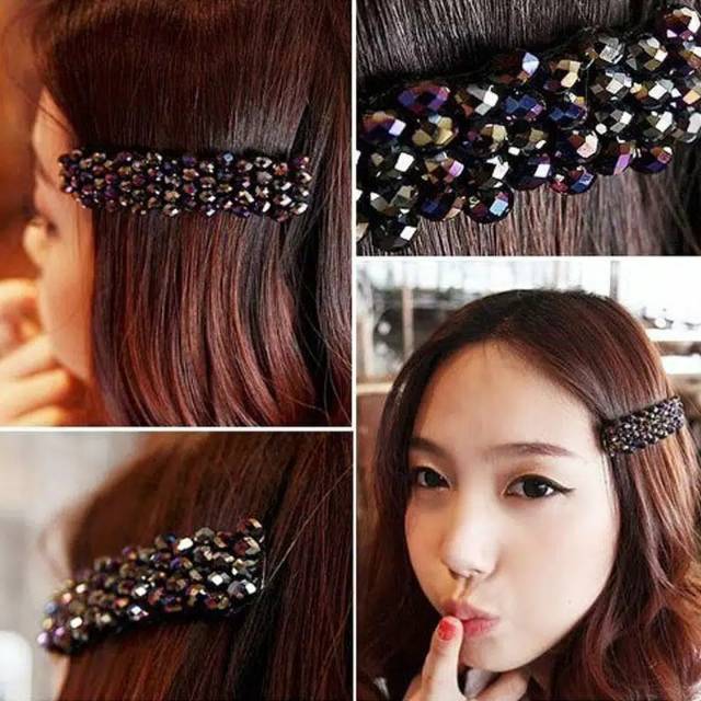 Jual JEPITAN RAMBUT MODEL KRISTAL HITAM | Shopee Indonesia