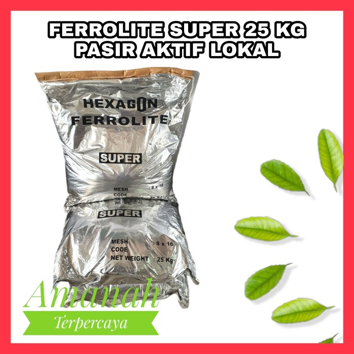 Jual Ferrolite Super Media Filter Air Pasir Aktif Lokal 25Kg | Shopee ...