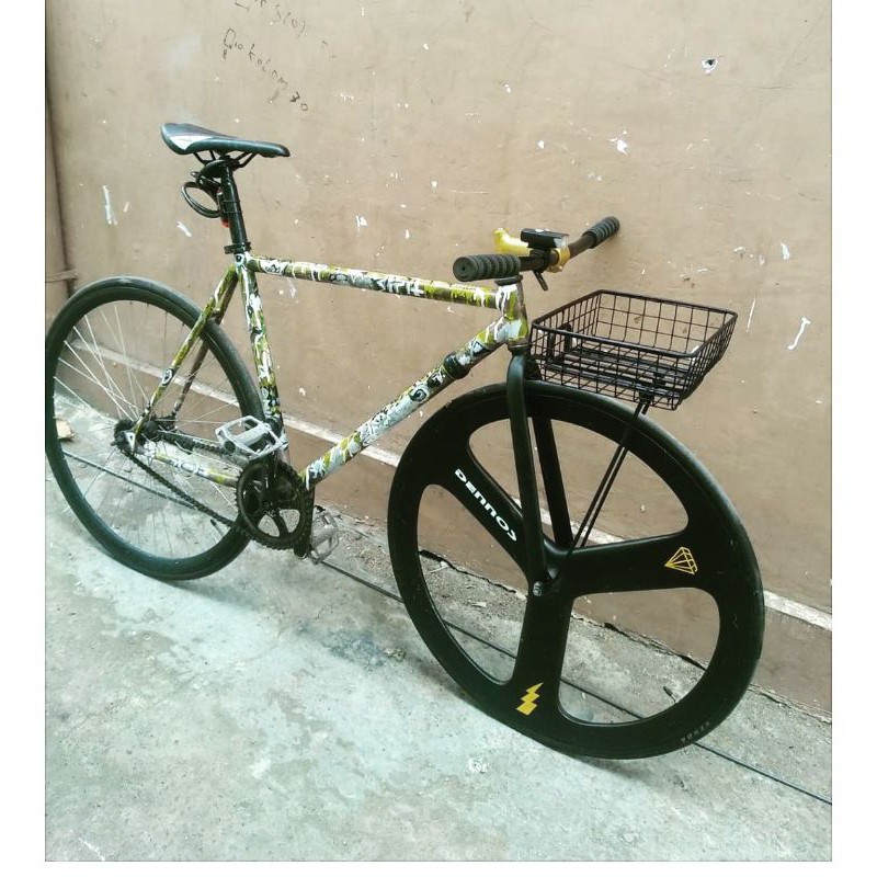 Jual Keranjang basket fixie dan bracket satu paket penyangga