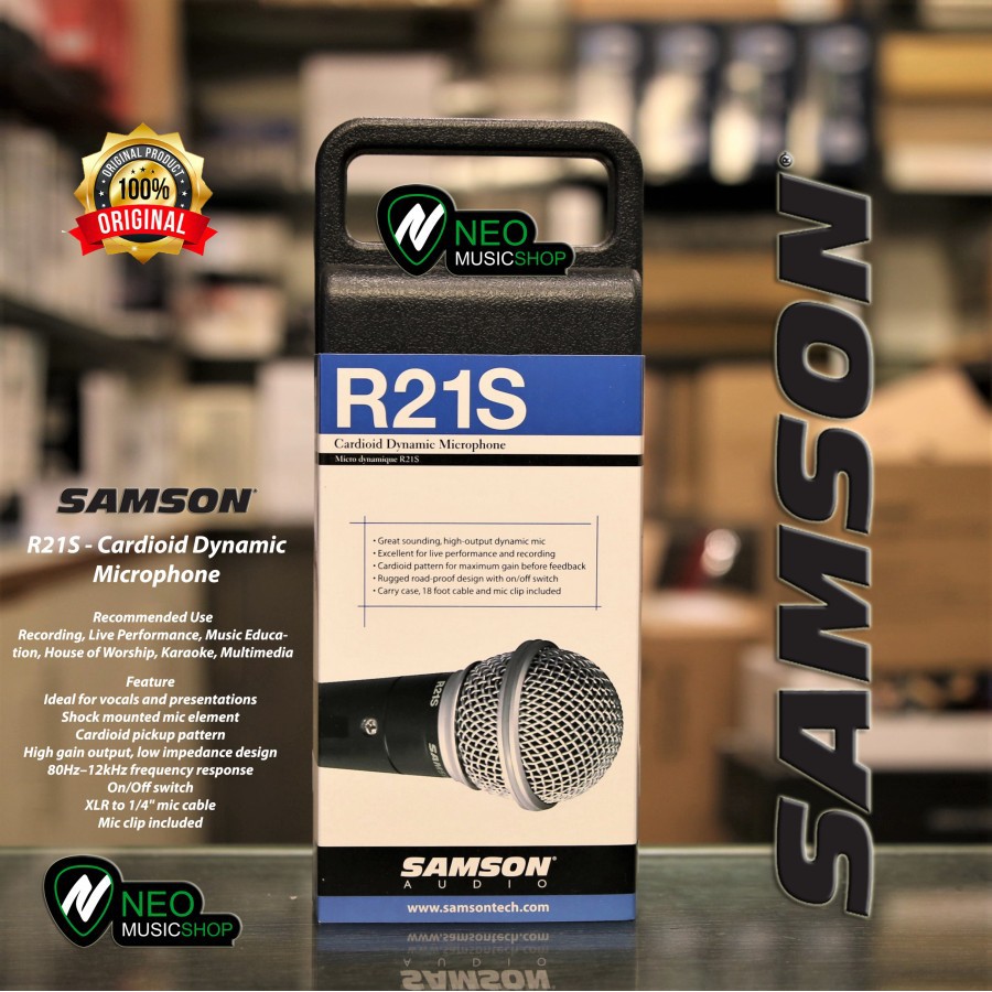 Jual Samson R21S Cardioid Dynamic Microphone Original | Shopee Indonesia