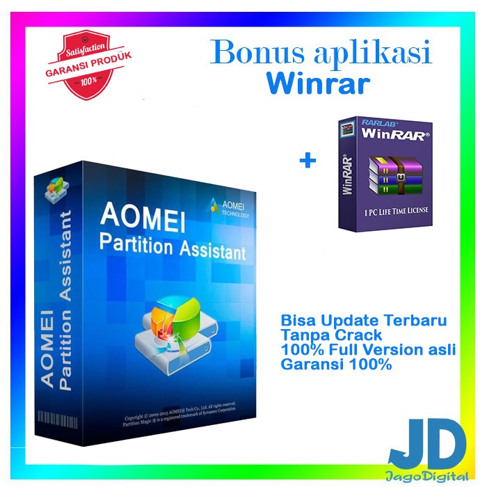 Jual License AOMEI Partition Assistant Professional versi 9.4 2021 ...