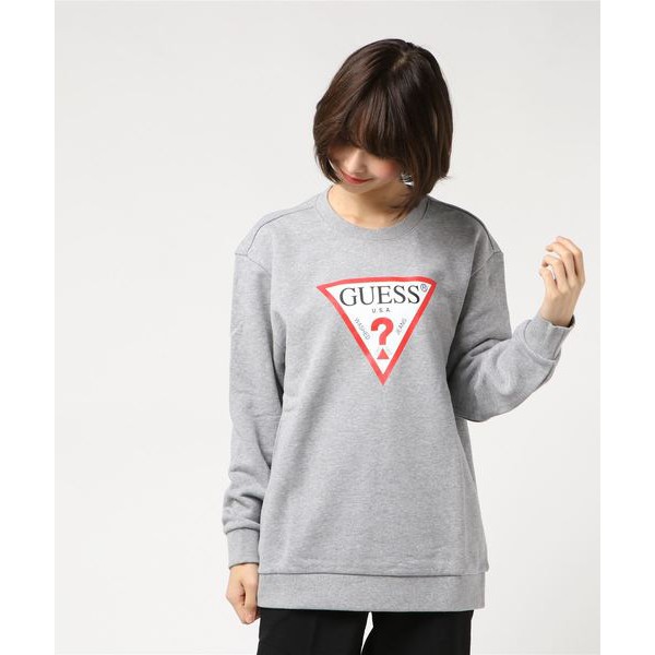 Jual Sweater Guess Wanita Original - L/S SWEATSHIRT YJ3K8465K - LOGO SWEATER  | Shopee Indonesia