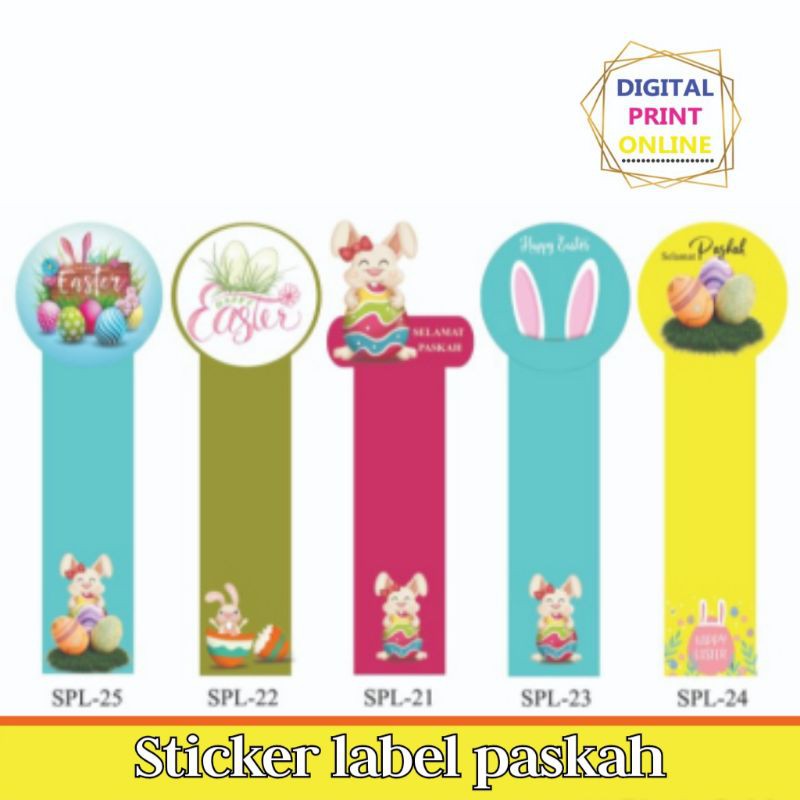 Jual sticker label paskah | sticker segel makanan | segel kue | sticker ...