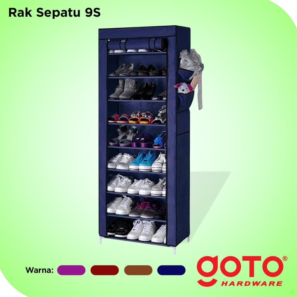 Jual Goto Kasa Rak Sepatu Kain Portable Susun Shoes Rack Lemari ...