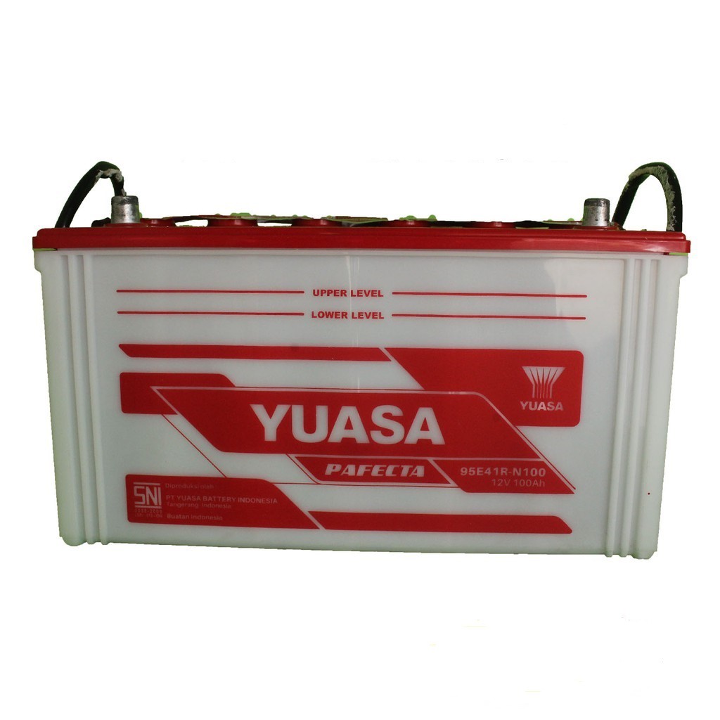 Jual Aki Basah Mobil merk Yuasa 95E41R N100 / 100 Ampere (Dyna / Rino