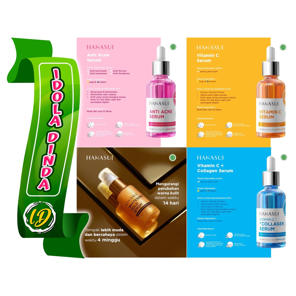Jual HANASUI SERUM VITAMIN C COLLAGEN ANTI ACNE GOLD MEN