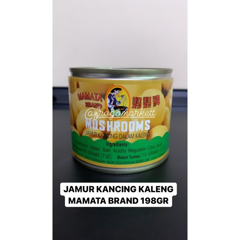 Jual Jamur Kancing Kaleng Mushrooms Mamata Brand 198gr Shopee Indonesia