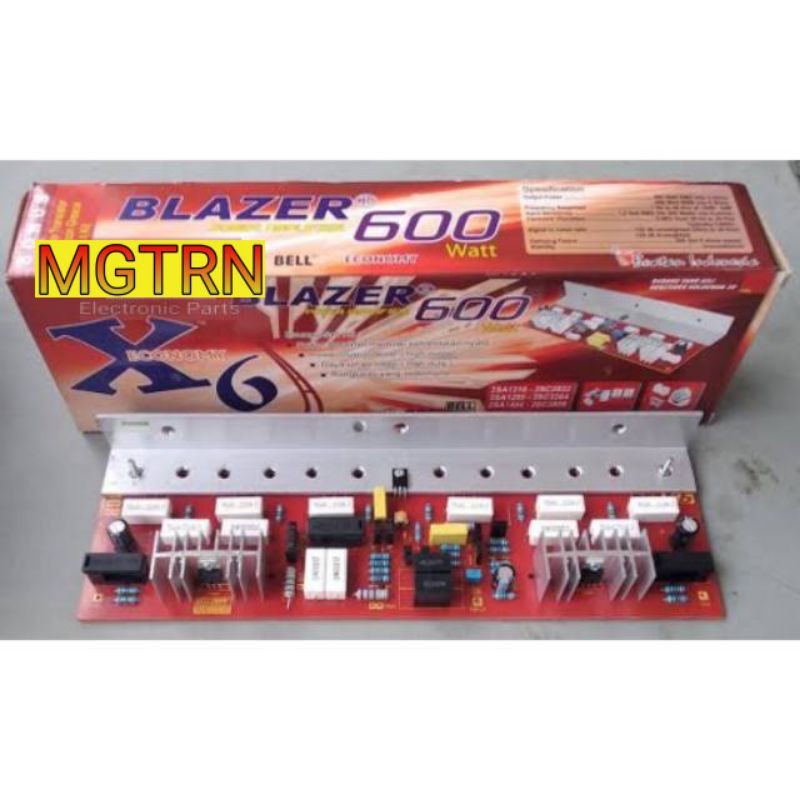 Jual Kit Power Amplifier Mono 600watt Blazer X-6 Economy Bell {Driver