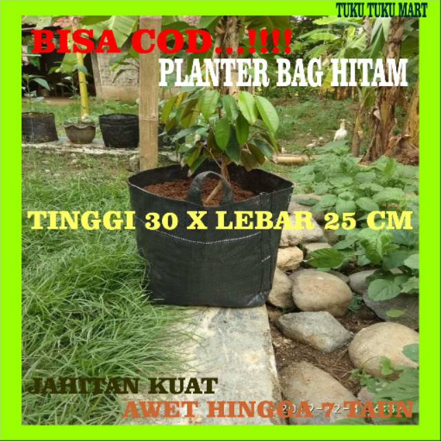 Jual Planter Bag Tanaman Hijau Dan Hitam 4 12 22 32 50 75 100 150 Liter - Planter  Bag